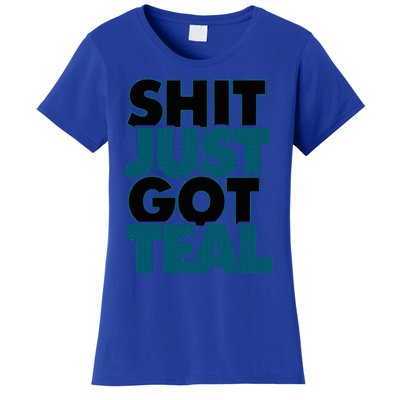 Shit Just Got Teal DTWD 904 Duval Til We Die Jacksonville  Women's T-Shirt