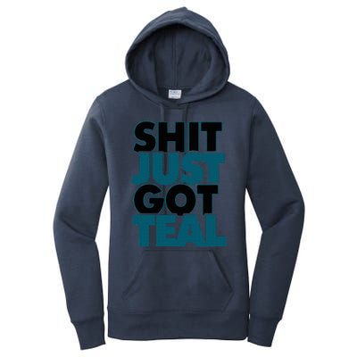 Shit Just Got Teal DTWD 904 Duval Til We Die Jacksonville  Women's Pullover Hoodie