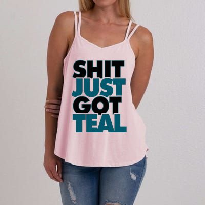 Shit Just Got Teal DTWD 904 Duval Til We Die Jacksonville  Women's Strappy Tank