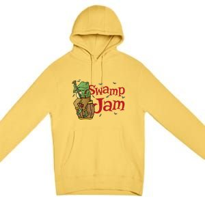 Swamp Jam Gator Musician Premium Pullover Hoodie