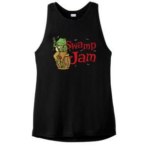 Swamp Jam Gator Musician Ladies PosiCharge Tri-Blend Wicking Tank