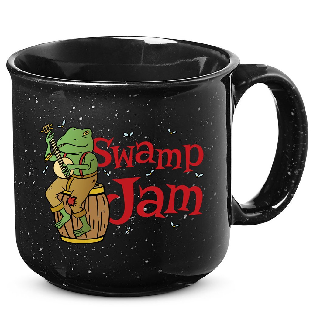 Swamp Jam Gator Musician 15oz Campfire Ceramic Mug