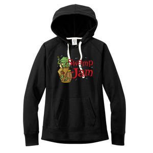 Swamp Jam Gator Musician Women's Fleece Hoodie