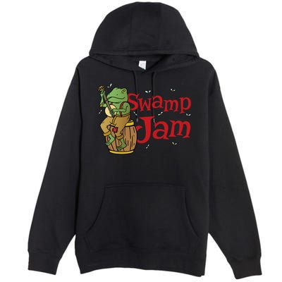 Swamp Jam Gator Musician Premium Pullover Hoodie
