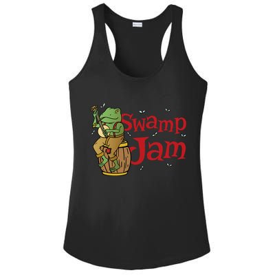 Swamp Jam Gator Musician Ladies PosiCharge Competitor Racerback Tank