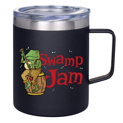 Swamp Jam Gator Musician 12oz Stainless Steel Coffee Mug