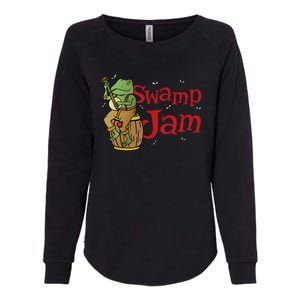 Swamp Jam Gator Musician Womens California Wash Sweatshirt