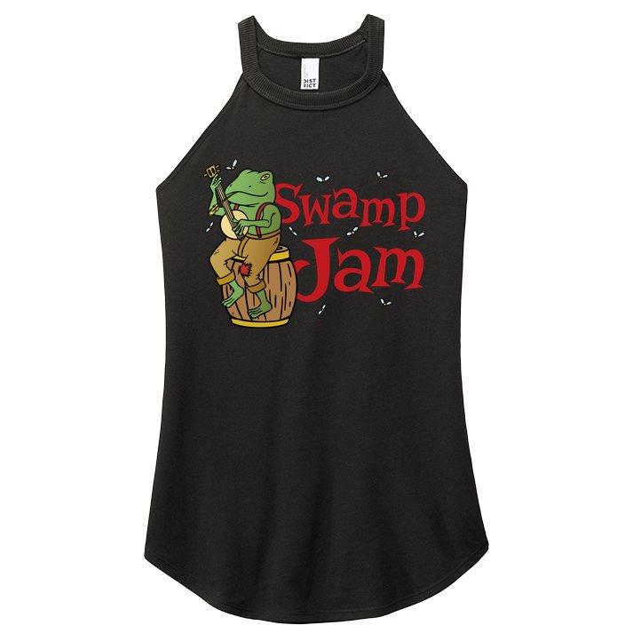 Swamp Jam Gator Musician Women's Perfect Tri Rocker Tank