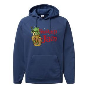 Swamp Jam Gator Musician Performance Fleece Hoodie