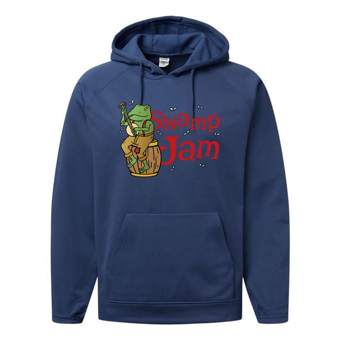 Swamp Jam Gator Musician Performance Fleece Hoodie