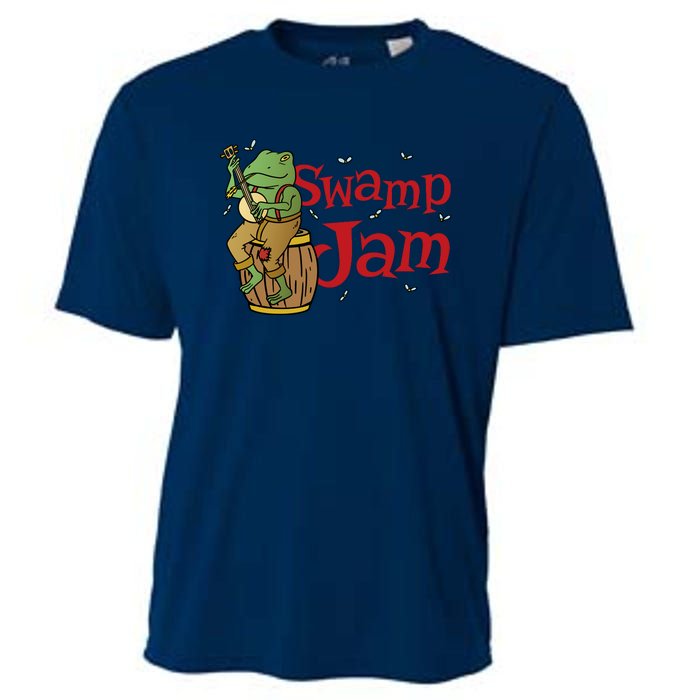 Swamp Jam Gator Musician Cooling Performance Crew T-Shirt