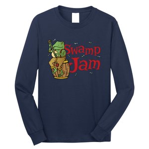 Swamp Jam Gator Musician Long Sleeve Shirt