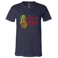 Swamp Jam Gator Musician V-Neck T-Shirt