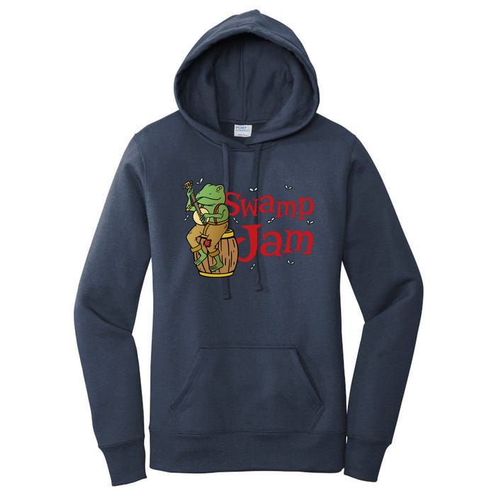 Swamp Jam Gator Musician Women's Pullover Hoodie