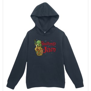 Swamp Jam Gator Musician Urban Pullover Hoodie