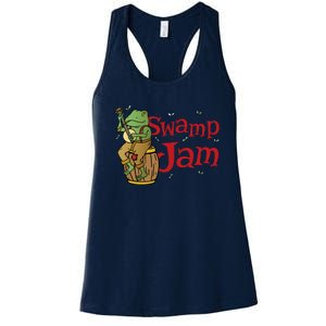 Swamp Jam Gator Musician Women's Racerback Tank