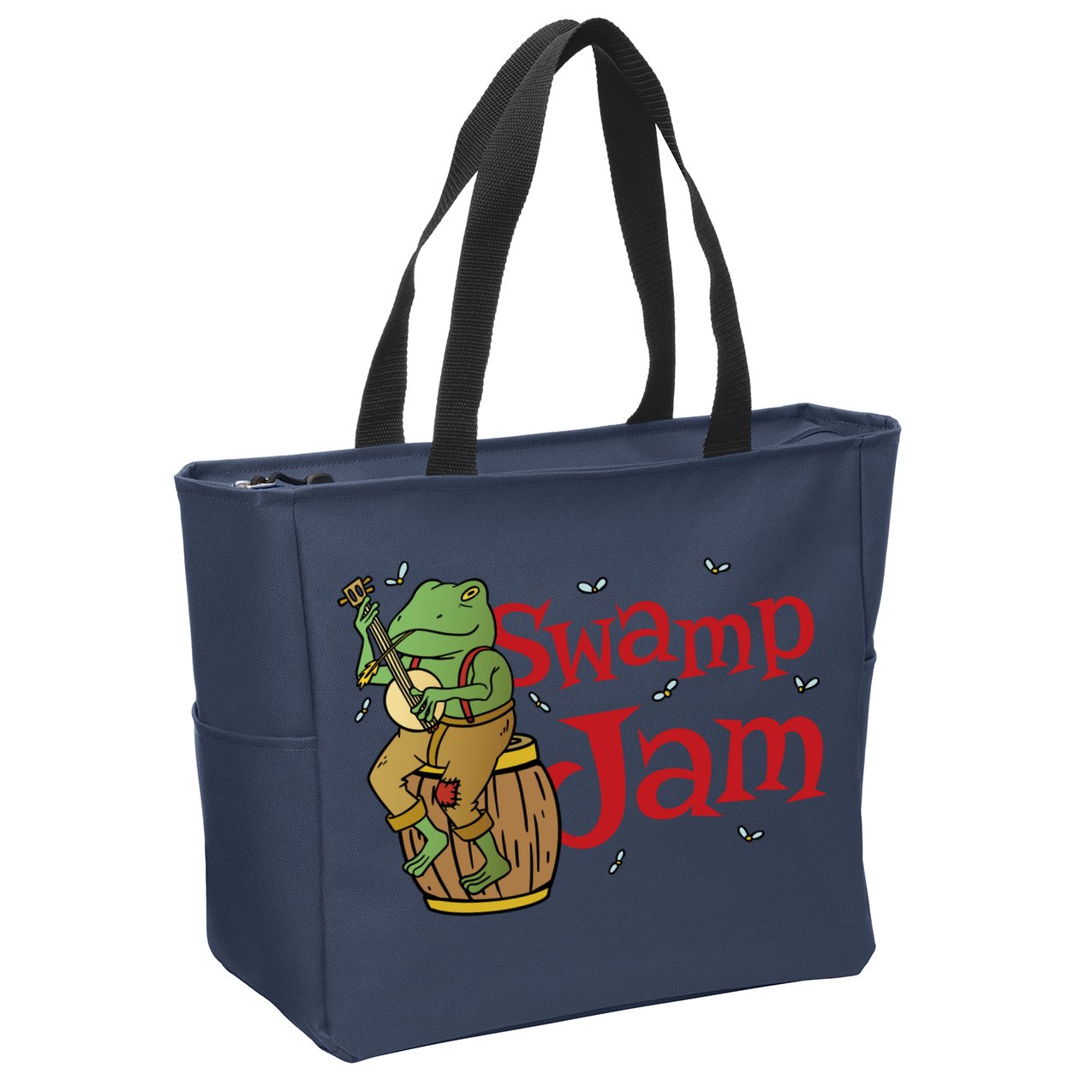 Swamp Jam Gator Musician Zip Tote Bag