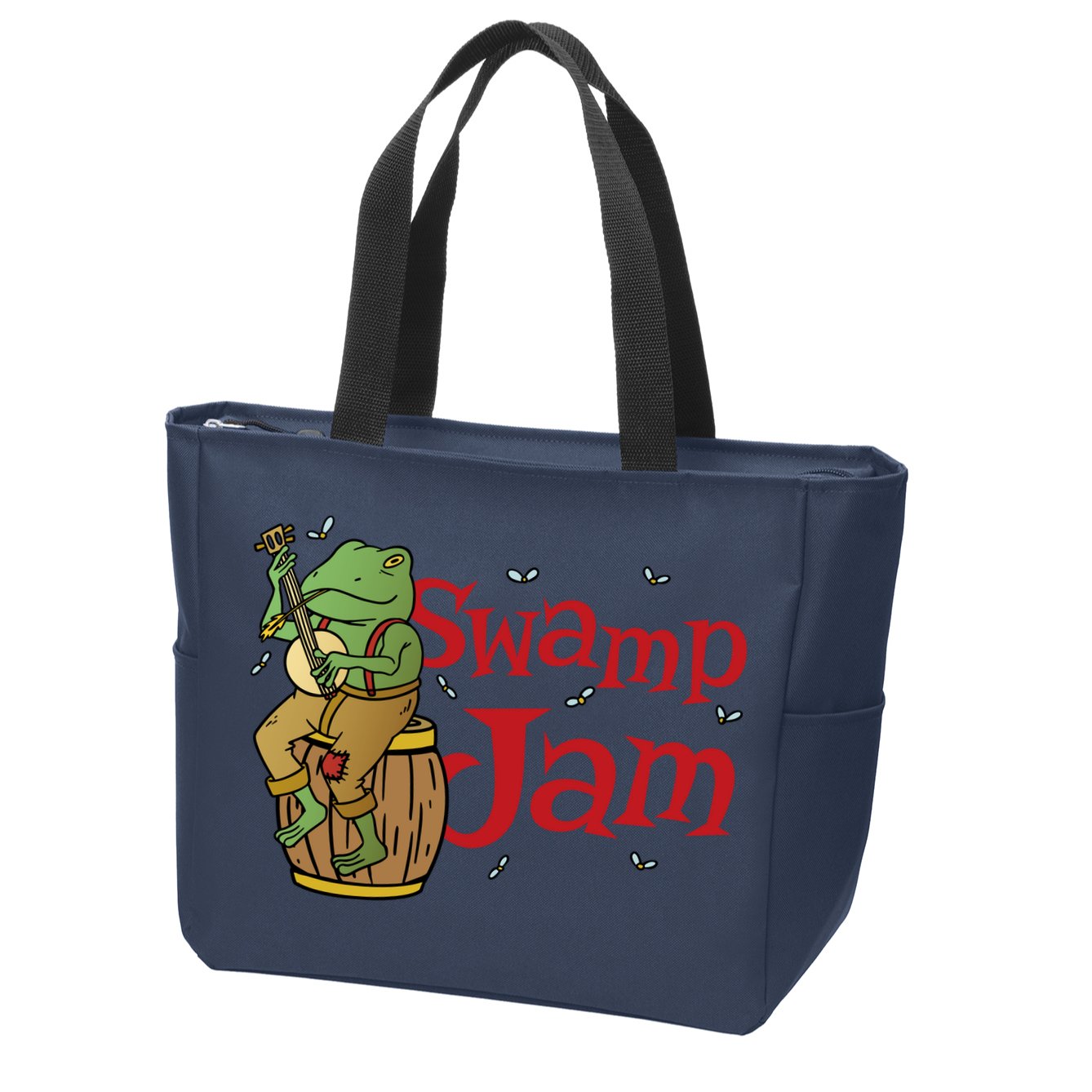 Swamp Jam Gator Musician Zip Tote Bag