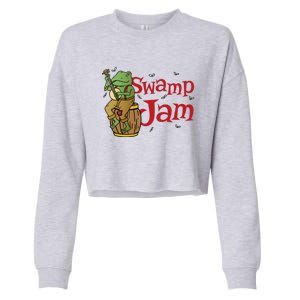 Swamp Jam Gator Musician Cropped Pullover Crew