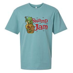 Swamp Jam Gator Musician Sueded Cloud Jersey T-Shirt