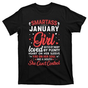 Smartass January Gift For Wo T-Shirt