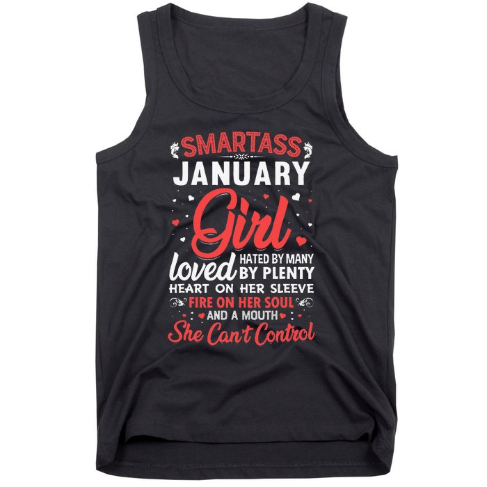 Smartass January Gift For Wo Tank Top