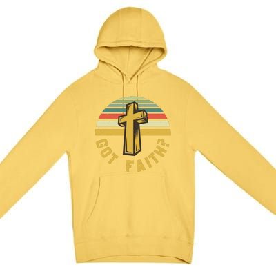 Sunset Jesus Got Faith Premium Pullover Hoodie