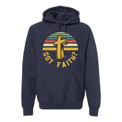 Sunset Jesus Got Faith Premium Hoodie