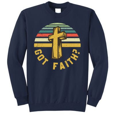 Sunset Jesus Got Faith Tall Sweatshirt