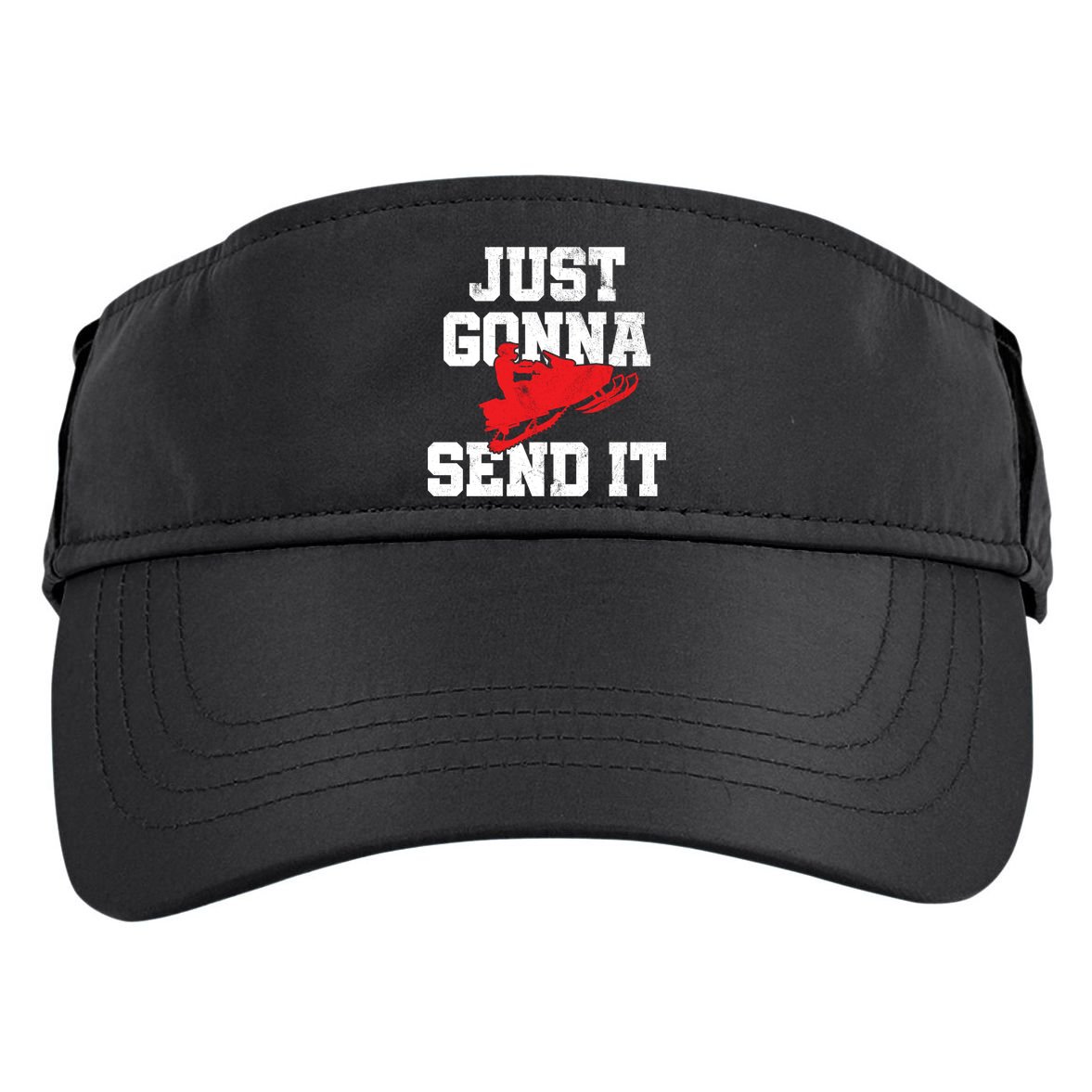 Snowmobile Just Gonna Send It Funny Freestyle Motor Sled Adult Drive Performance Visor