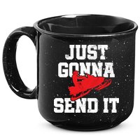 Snowmobile Just Gonna Send It Funny Freestyle Motor Sled 15oz Campfire Ceramic Mug