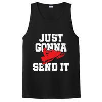 Snowmobile Just Gonna Send It Funny Freestyle Motor Sled PosiCharge Competitor Tank