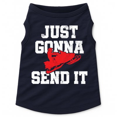 Snowmobile Just Gonna Send It Funny Freestyle Motor Sled Doggie Tank