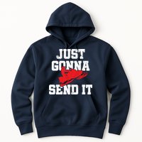 Snowmobile Just Gonna Send It Funny Freestyle Motor Sled Hoodie