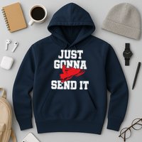 Snowmobile Just Gonna Send It Funny Freestyle Motor Sled Hoodie