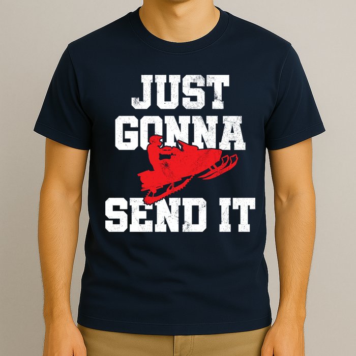 Snowmobile Just Gonna Send It Funny Freestyle Motor Sled T-Shirt