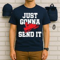 Snowmobile Just Gonna Send It Funny Freestyle Motor Sled T-Shirt