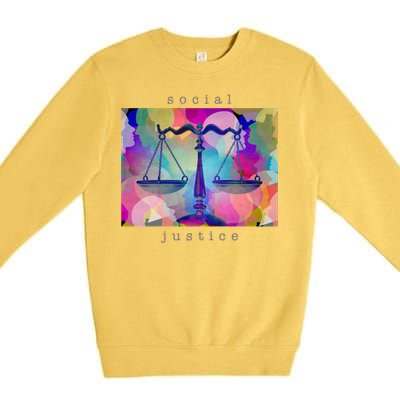 Social Justice Gift Premium Crewneck Sweatshirt