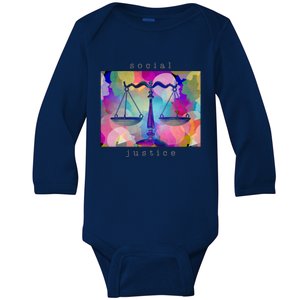 Social Justice Gift Baby Long Sleeve Bodysuit