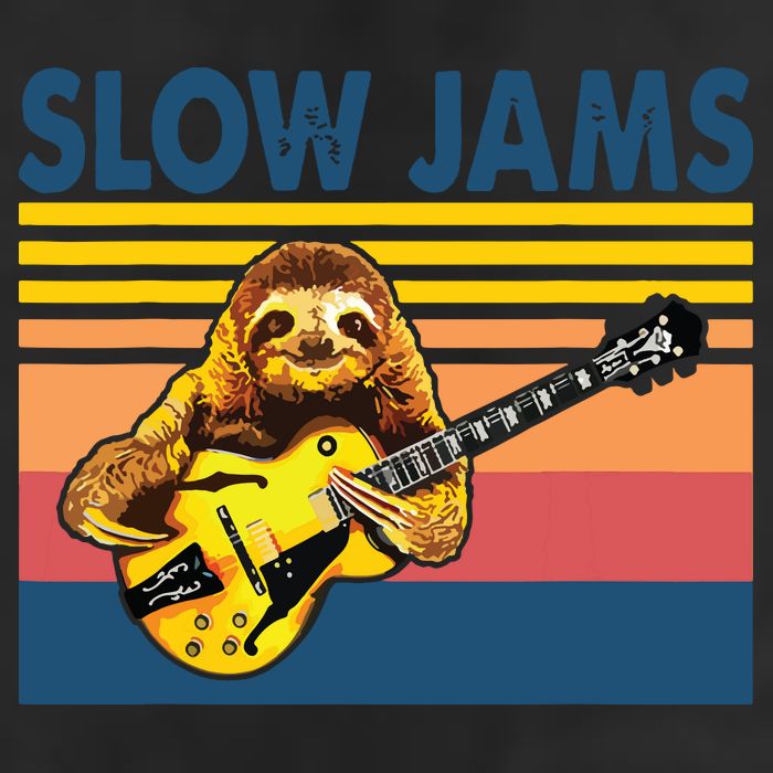 Slow Jams GUITAR Funny Sloth Play Guitar Adult Drive Performance Visor