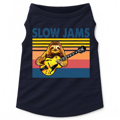 Slow Jams GUITAR Funny Sloth Play Guitar Doggie Tank