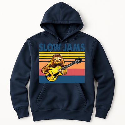 Slow Jams GUITAR Funny Sloth Play Guitar Hoodie