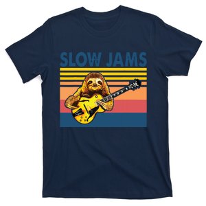 Slow Jams GUITAR Funny Sloth Play Guitar T-Shirt