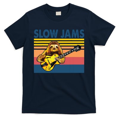 Slow Jams GUITAR Funny Sloth Play Guitar T-Shirt