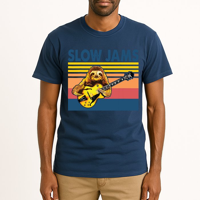 Slow Jams GUITAR Funny Sloth Play Guitar Tall T-Shirt