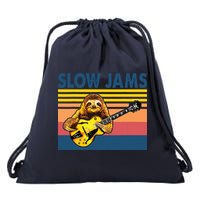 Slow Jams GUITAR Funny Sloth Play Guitar Drawstring Bag