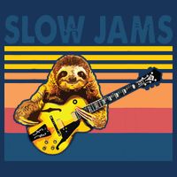 Slow Jams GUITAR Funny Sloth Play Guitar Drawstring Bag