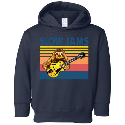 Slow Jams GUITAR Funny Sloth Play Guitar Toddler Hoodie