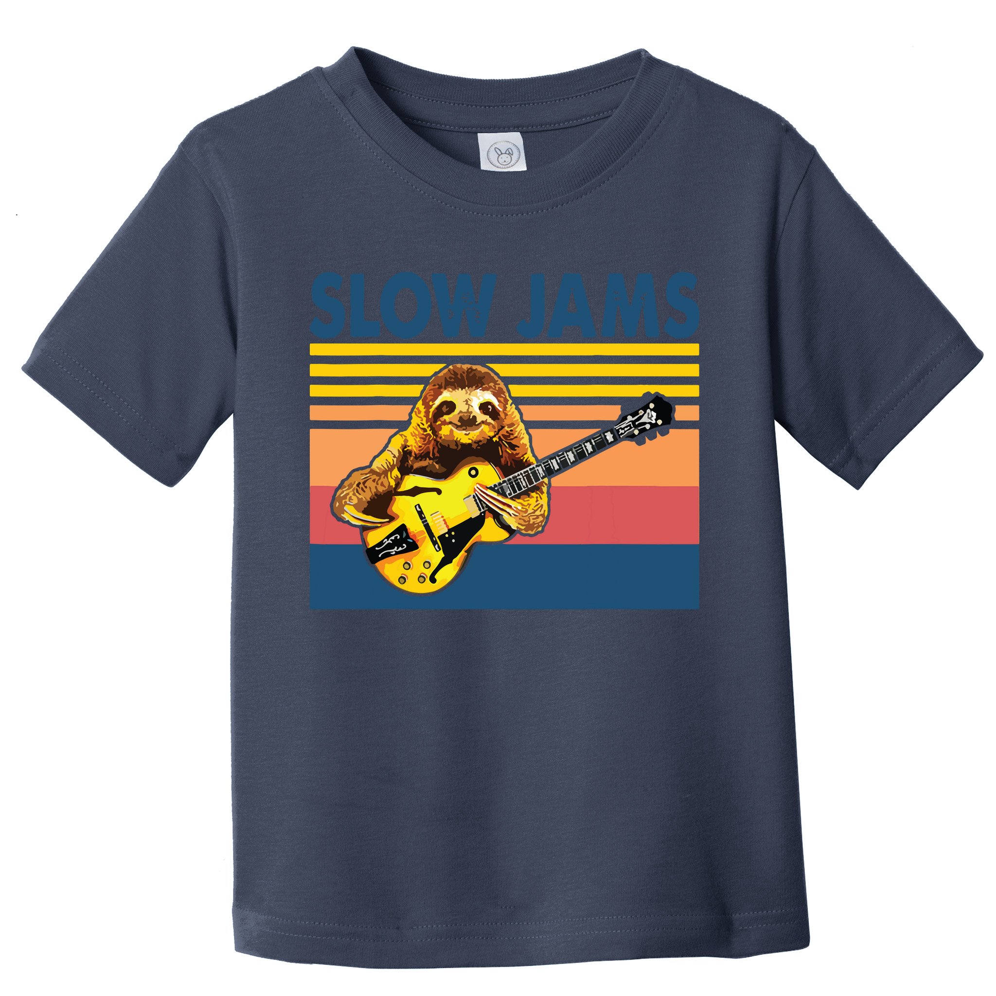 Slow Jams GUITAR Funny Sloth Play Guitar Toddler T-Shirt