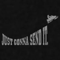 Snowmobile Just Gonna Send It Funny Sled Snowmobiling Gift Ladies PosiCharge Tri-Blend Wicking Tank